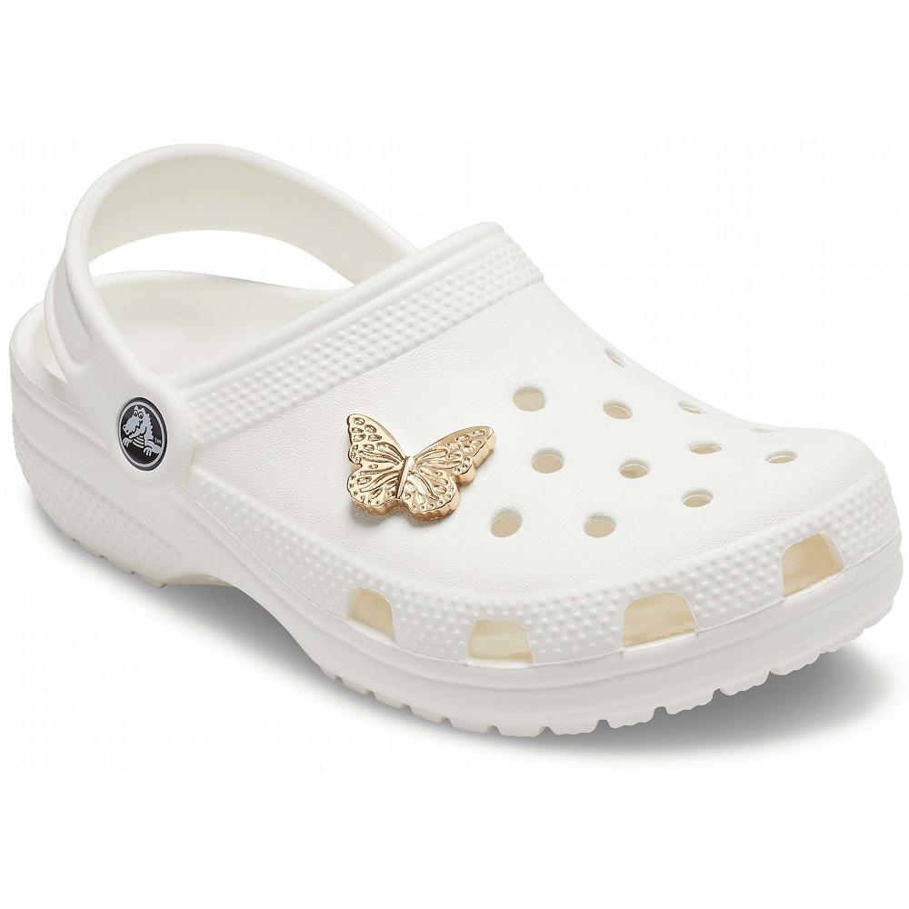 Clips Jibbitz Crocs Elevated Gold Butterfly Homme Multicolore | France 0966RVDW